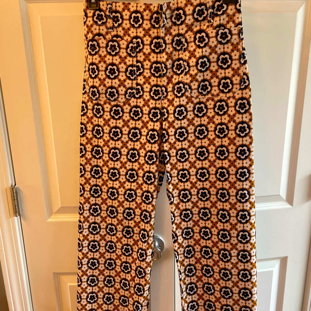 Women’s Anthropologie Maeve Size 28 The Colette Print Pant - NWOT